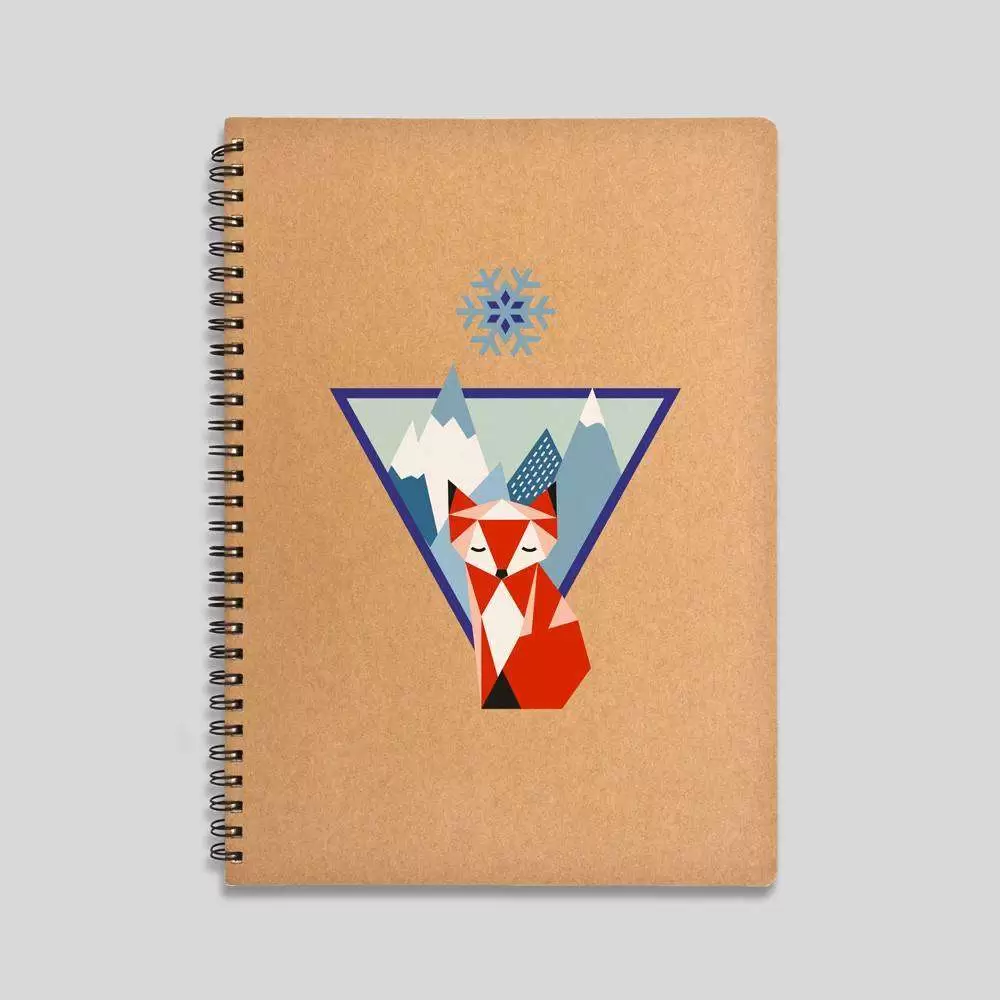 Mountain fox notebook Graphic Corner - 1