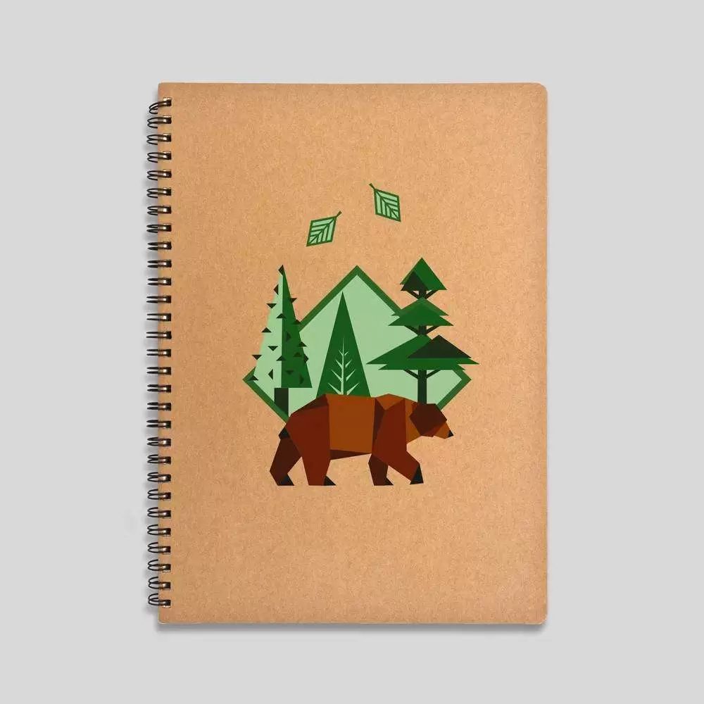 Brown bear notebook Graphic Corner - 1