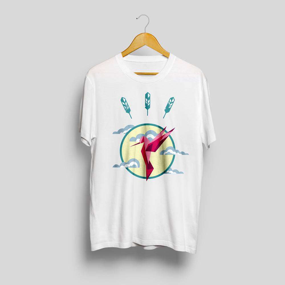 Hummingbird printed t-shirt Studio Design - 2